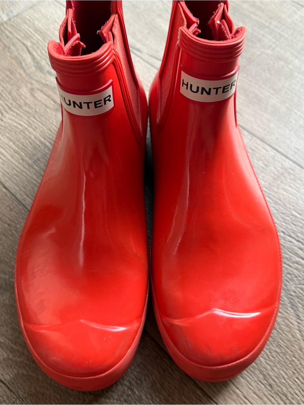Hunter original gloss short Chelsea rain boots size 8 women - Picture 3 of 10